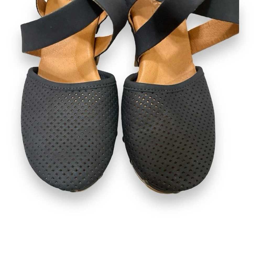 Kork-Ease Korks Abloom perforated suede platform … - image 7