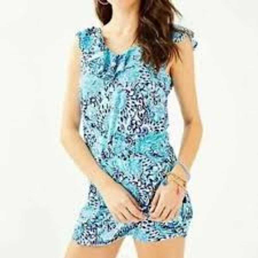 Lilly Pulitzer Lilly Pulitzer Alessa Romper Ruffl… - image 1