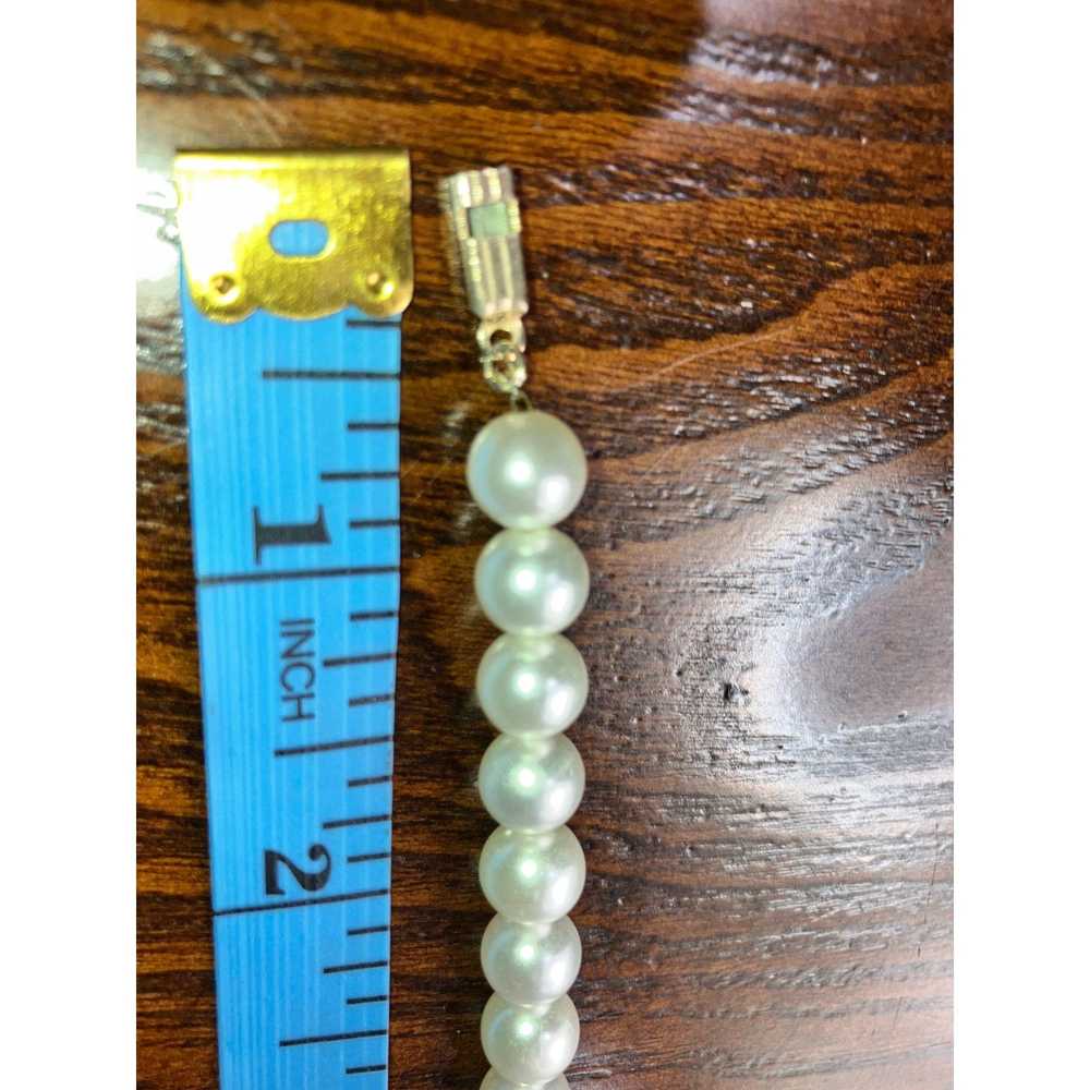 Other String of Cream Pearls 19-inch Necklace Vin… - image 7