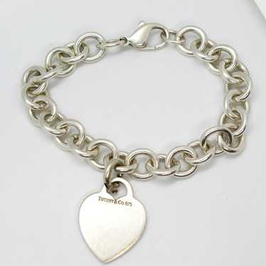 Tiffany & Co. Tiffany & Co. Silver Blank Heart Br… - image 1