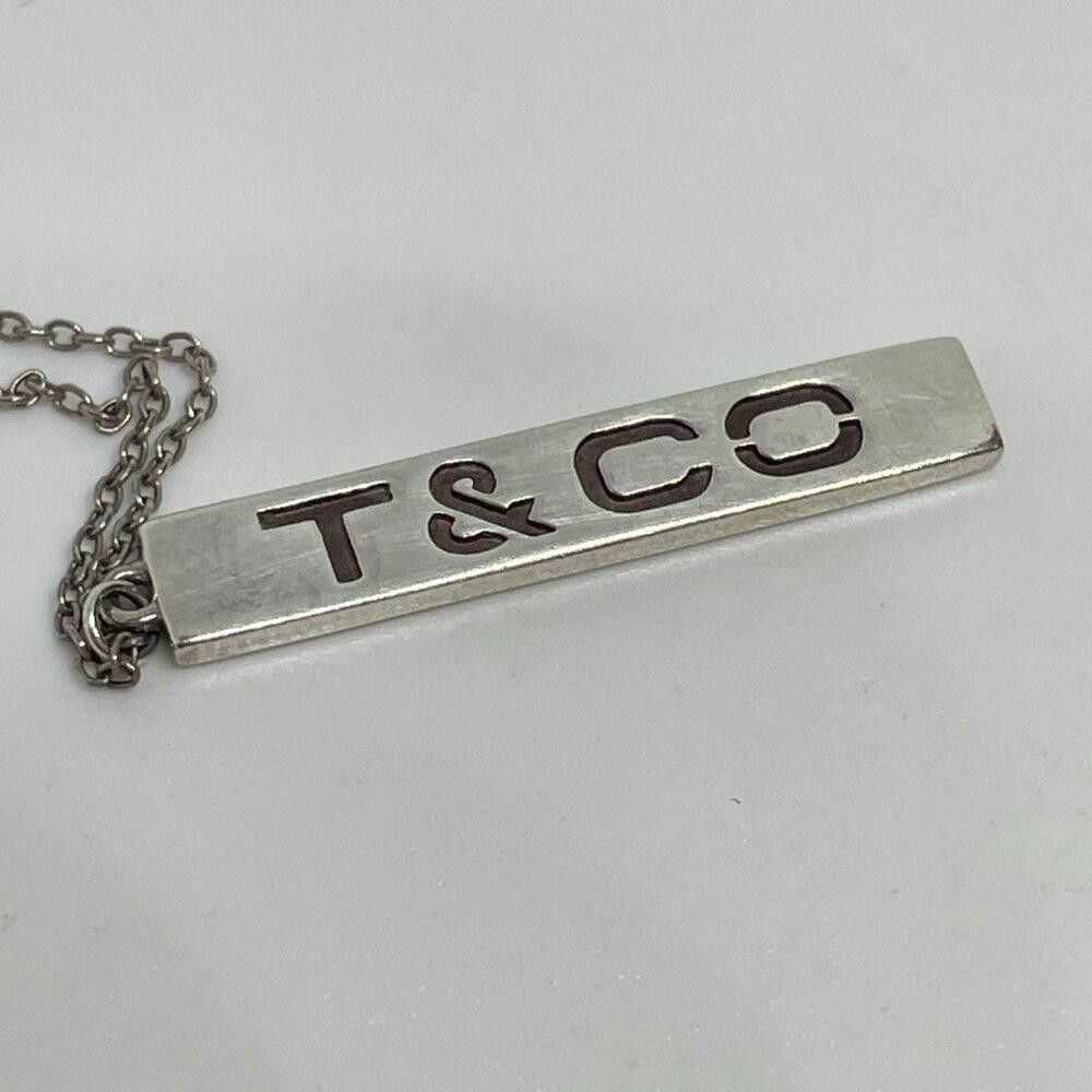 Tiffany & Co. Tiffany & Co. T&CO Bar Necklace 16"… - image 7