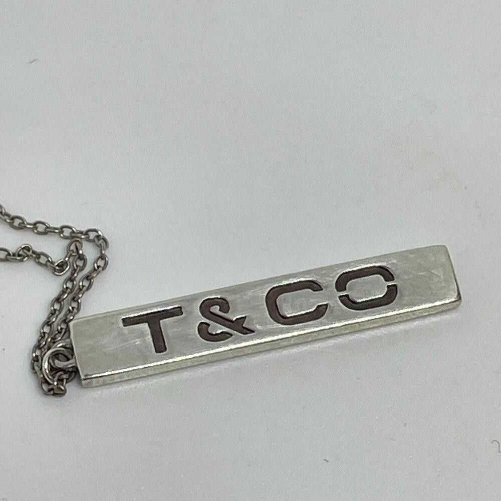 Tiffany & Co. Tiffany & Co. T&CO Bar Necklace 16"… - image 8