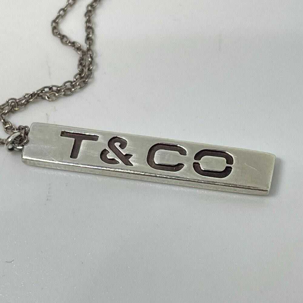 Tiffany & Co. Tiffany & Co. T&CO Bar Necklace 16"… - image 9