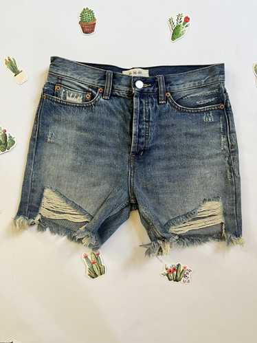 Designer We The Free High Waisted Distressed Short