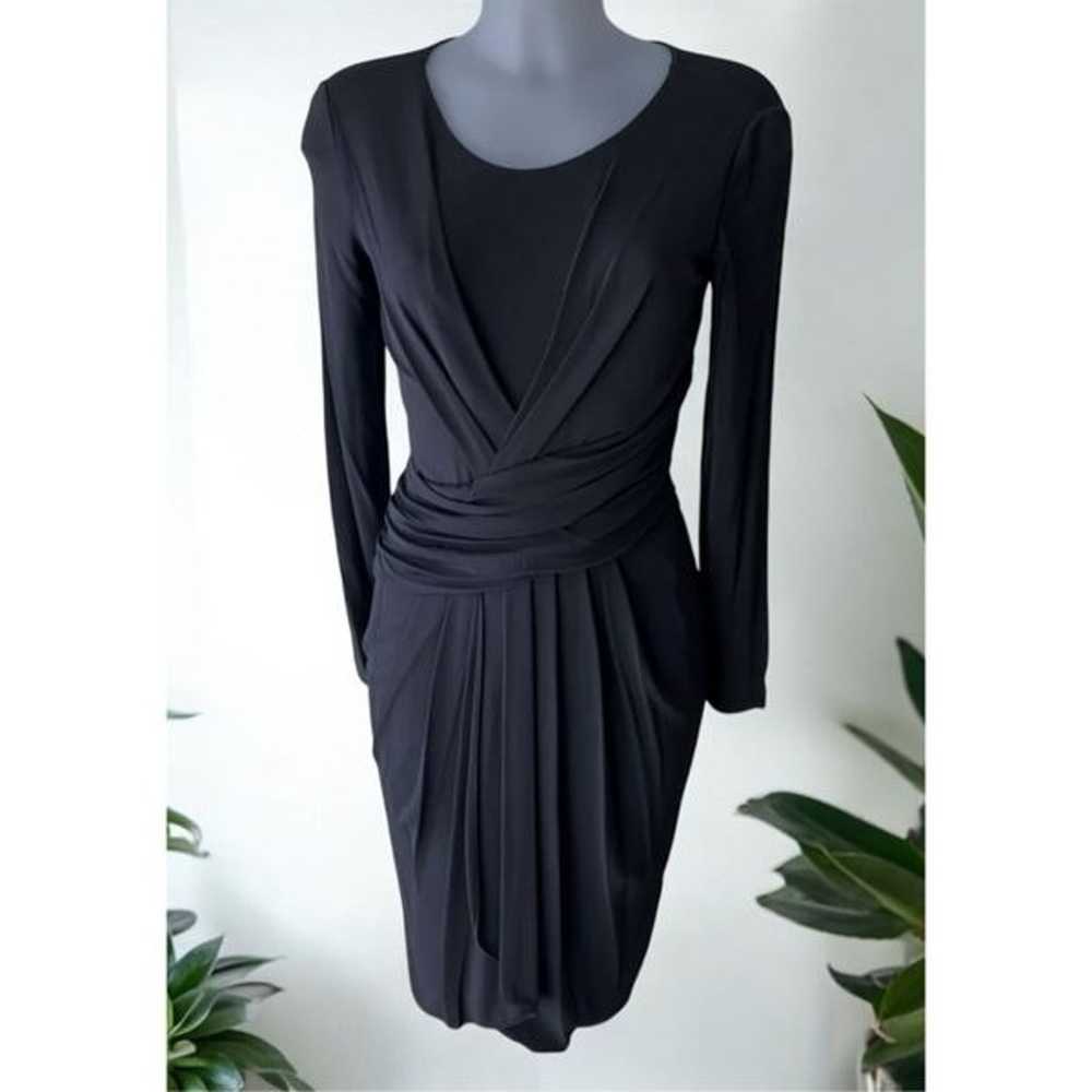 Armani Collezioni Dress Size 8 Draped Ruched Wais… - image 1