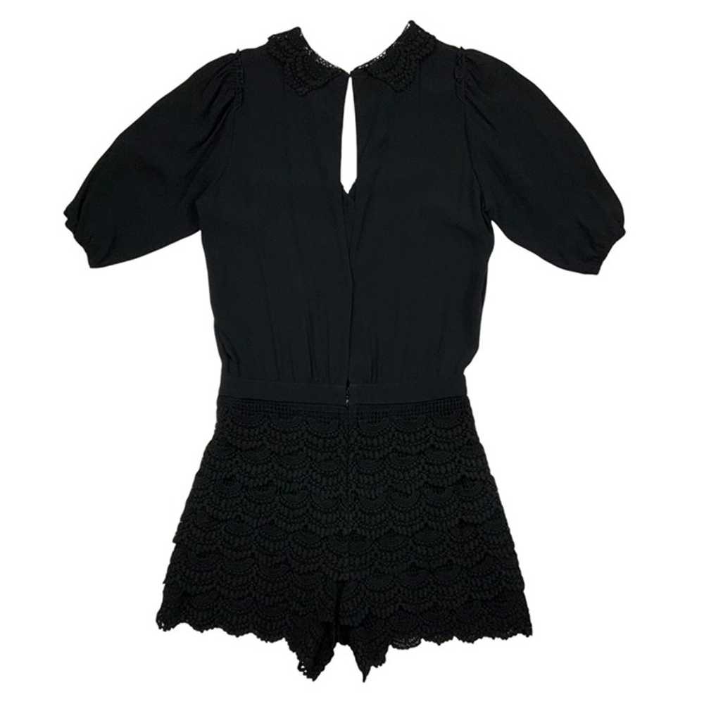 Maje Playsuit Romper 38 US/M Noir Black Lace Tier… - image 11