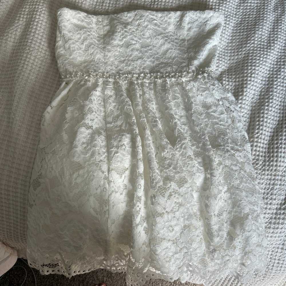 White lace mini dress - image 2