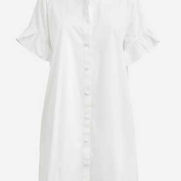 J.Crew ruffle hem shirtdress