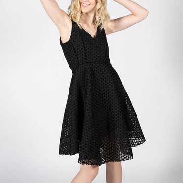 Maje Black Ringo Basket Cocktail Dress