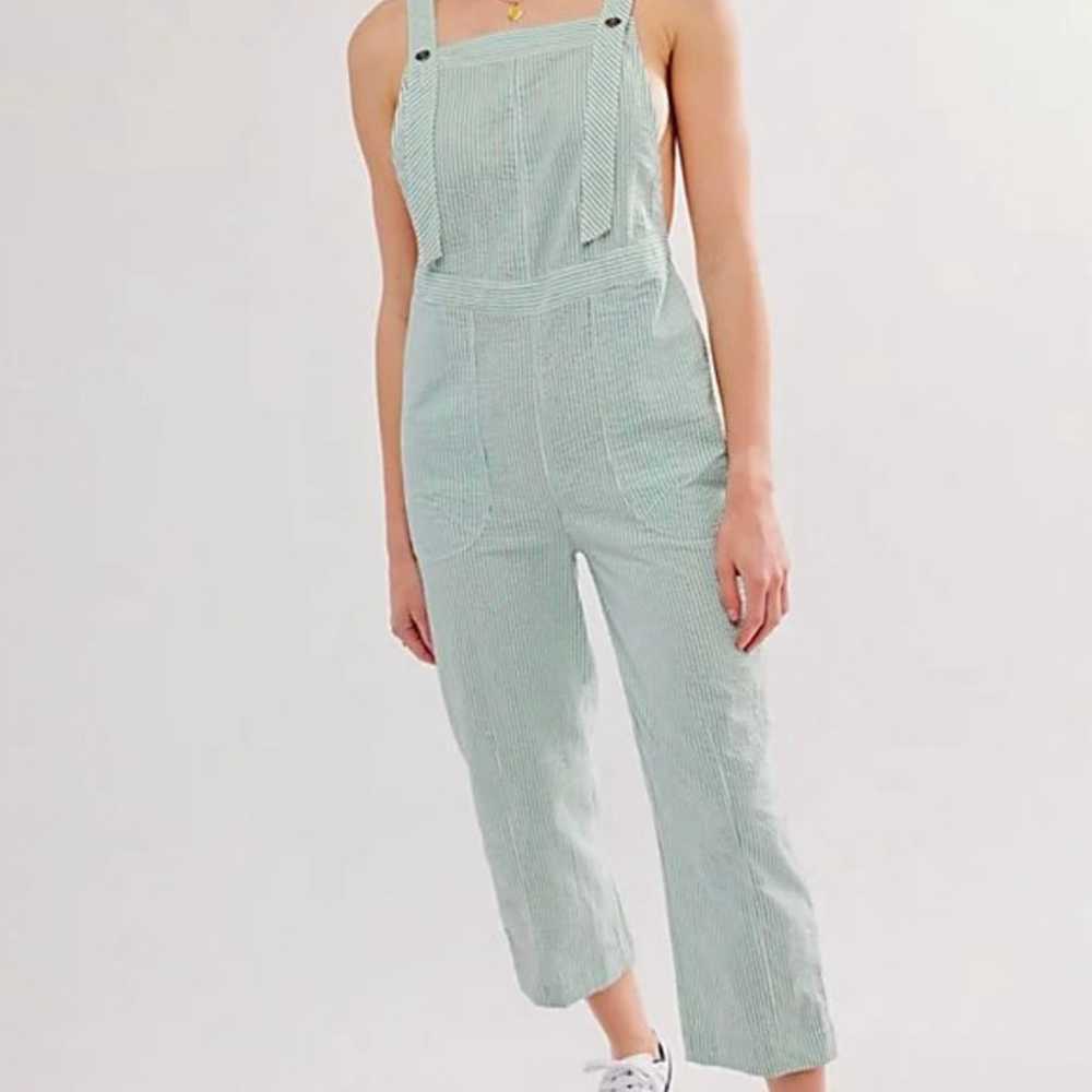 NWOT size Large Free People Intown Overalls - image 2