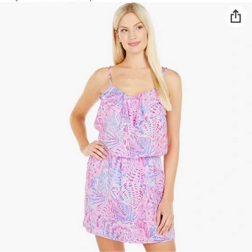 Lilly Pulitzer Zana Romper- Raz Berry Sea You Soo… - image 2