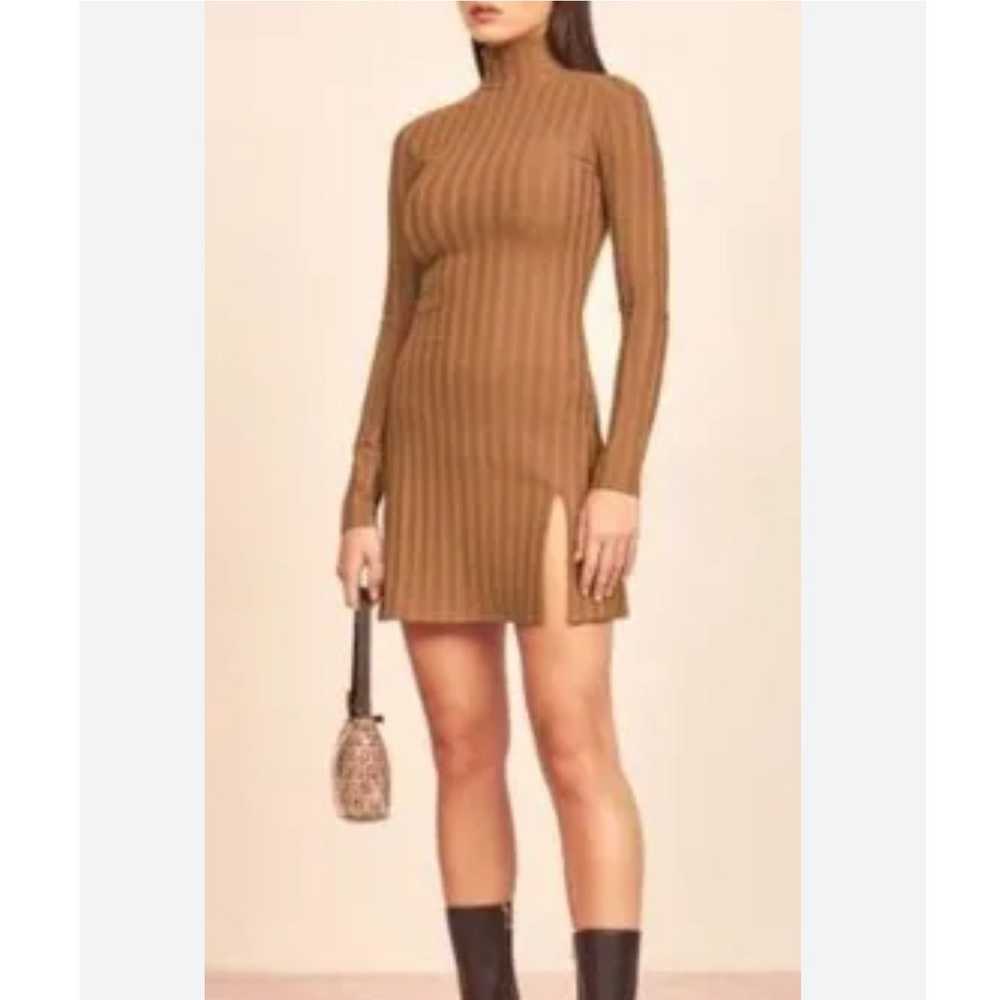 Reformation Libra Long Sleeve Minidress Size XL T… - image 1