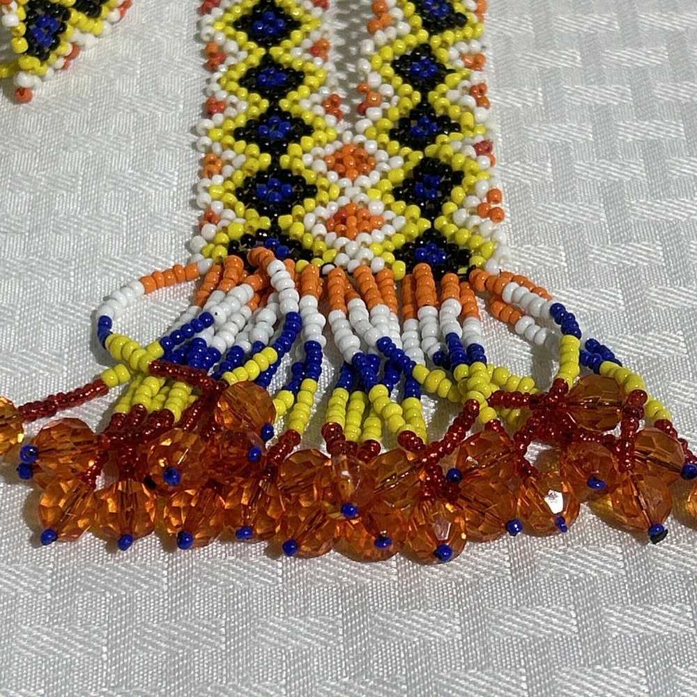 VTG Southwestern Yellow Orange WHITE BLUE Micro B… - image 3