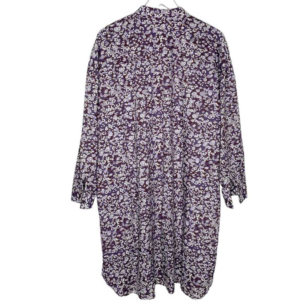 Johnny Was XL Calme Printed Big Shirt Dress Cadet… - image 2