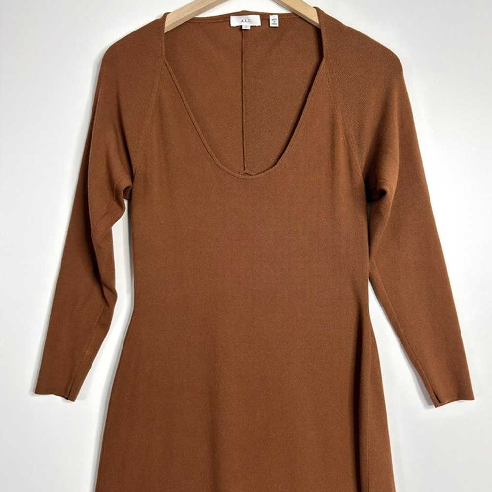 ALC Harvey Dress Long Sleeve Sweater Knit Asymmet… - image 2