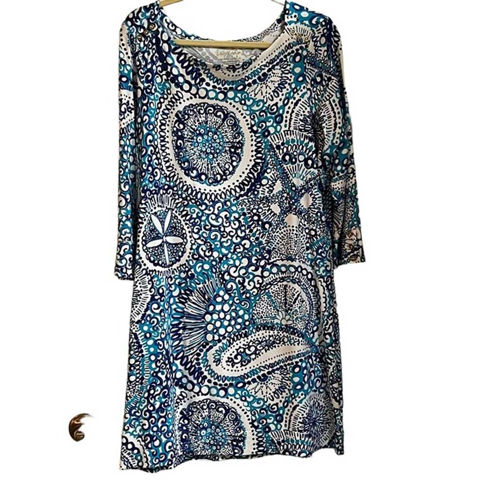 Lilly Pulitzer White Midnight Blues XL Sophie Dre… - image 2