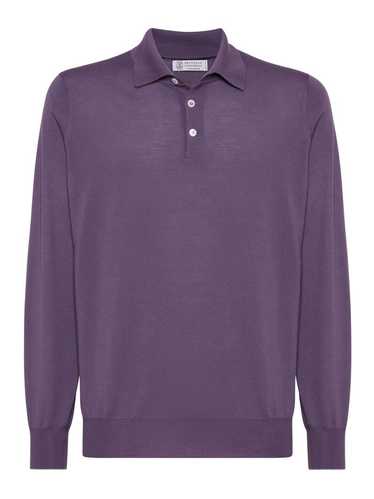 Brunello Cucinelli Purple amaranth polo shirt