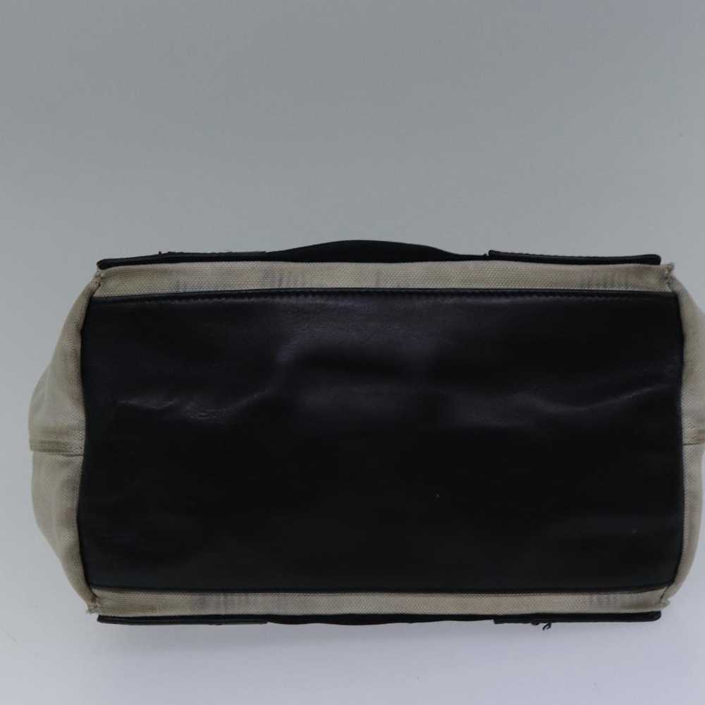 Balenciaga BALENCIAGA Hand Bag Canvas Beige Black… - image 9