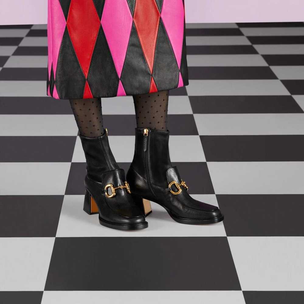 Gucci Leather boots - image 4