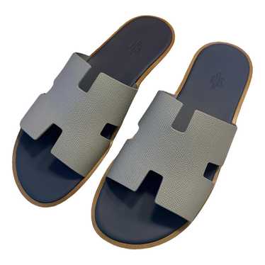 Hermès Izmir leather sandals - image 1