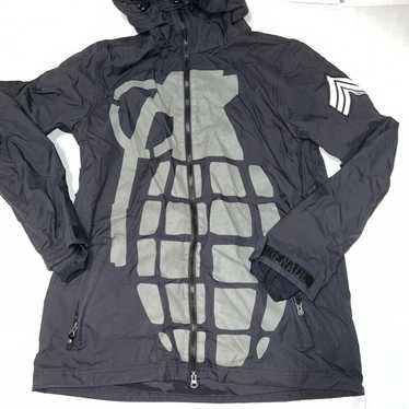 Grenade Mens M purchases Gray Fatigue Project Long Sleeves Full Zip Snowboard Coat Jacket