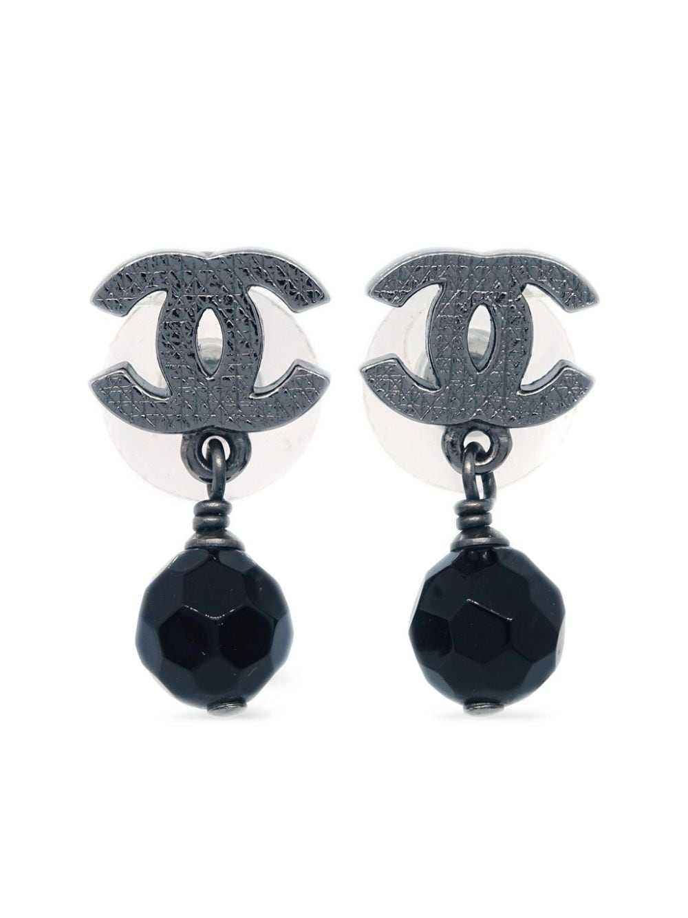 CHANEL Pre-Owned 2012 CC dangle earrings - Silver - image 1