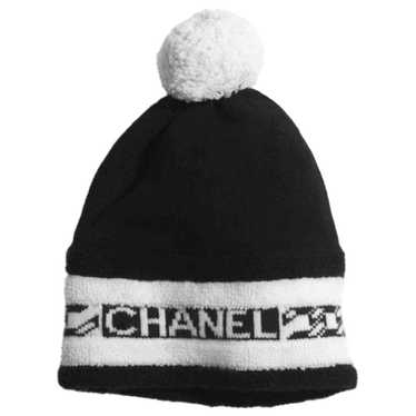 CHANEL 100%カシミヤ ホワイトビーニー　新品 CHANEL シャネル カシミヤシルク ココマークニットキャップ