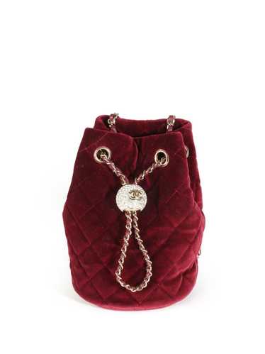 CHANEL Pre-Owned 2020 Pearl Crush bucket bag - Red