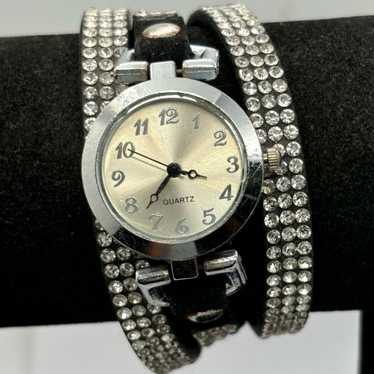 Other Silver & Black Rhinestone Watch - image 1