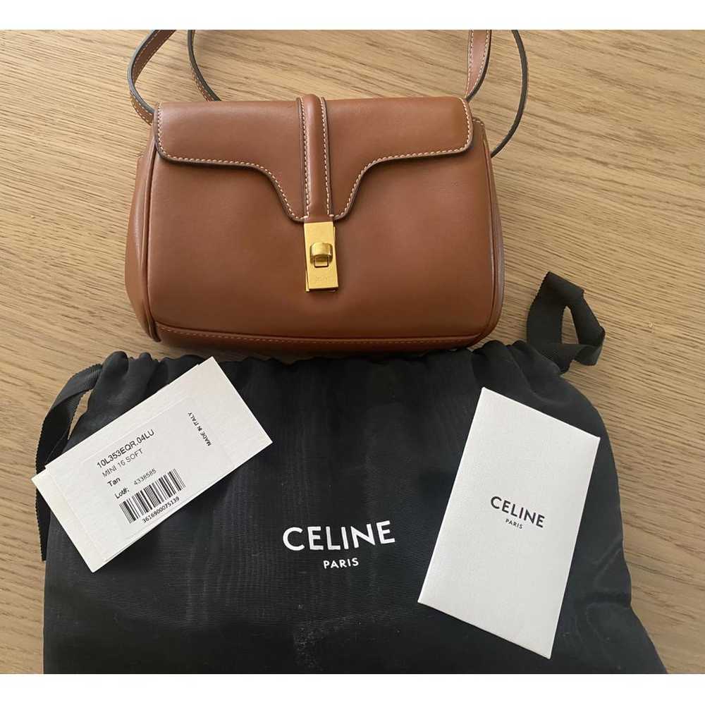 Celine Sac 16 leather handbag - image 5