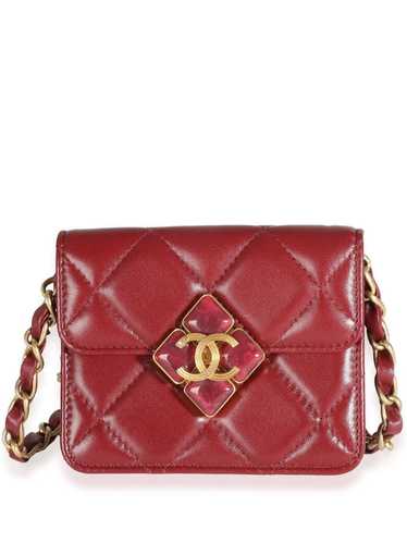 CHANEL Pre-Owned 2021 mini diamond-quilted shoulde