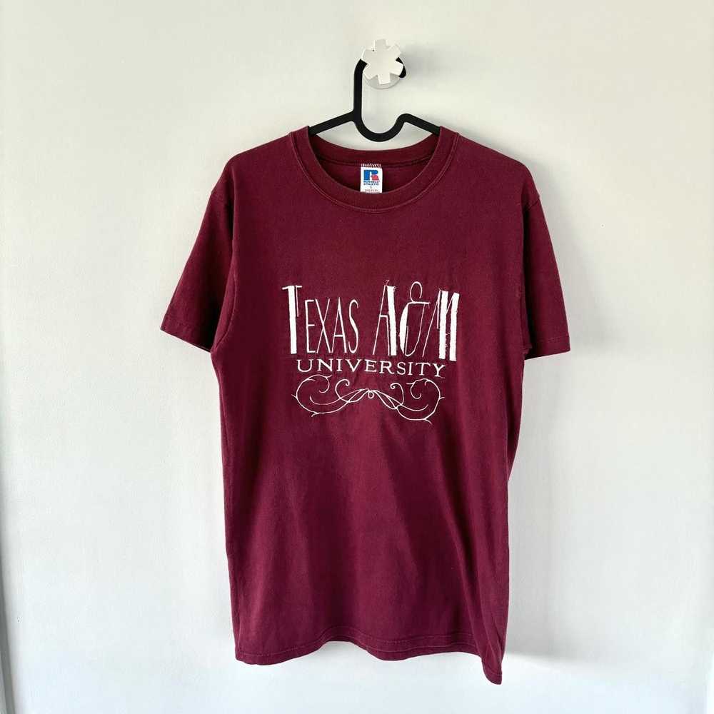 Russell Athletic Vintage Texas T-shirt A&M aggie … - image 2