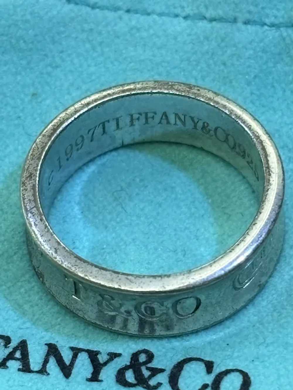 Tiffany & Co Sterling Silver 1837 Ring - image 3