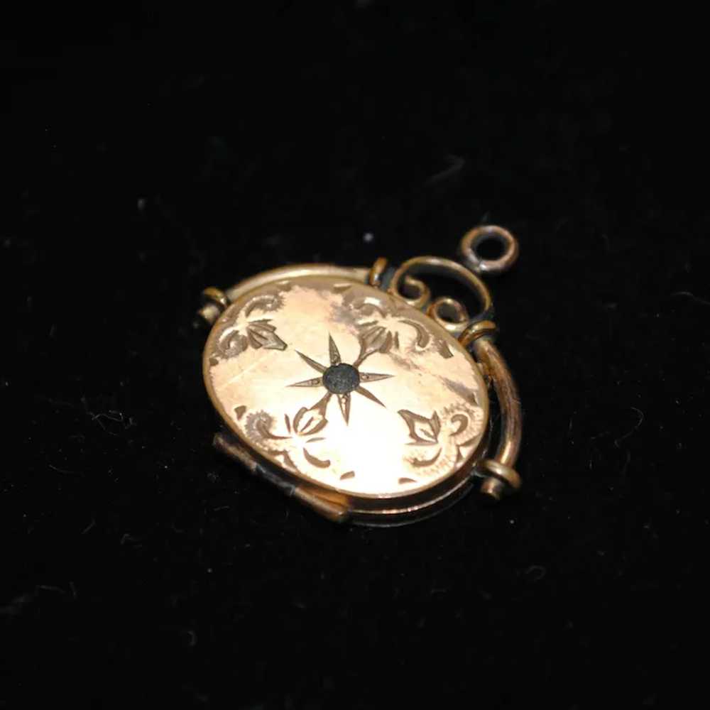 Gold-filled Bliss Brothers Co. Locket Pendant / F… - image 2