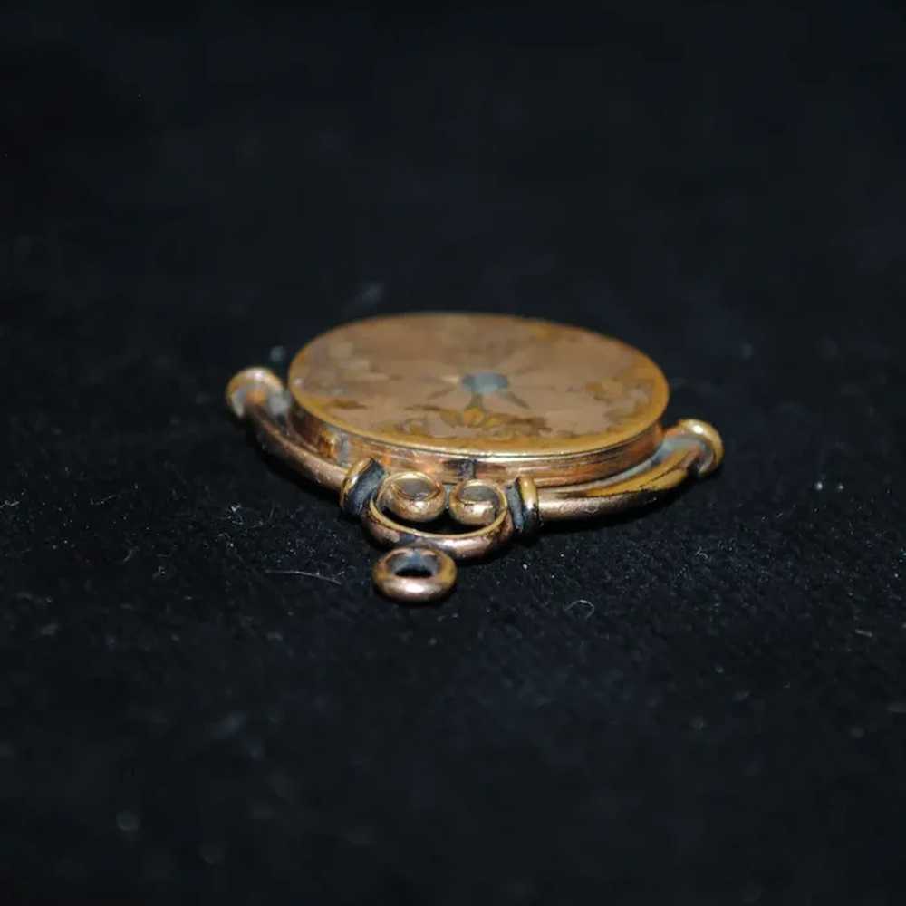 Gold-filled Bliss Brothers Co. Locket Pendant / F… - image 4