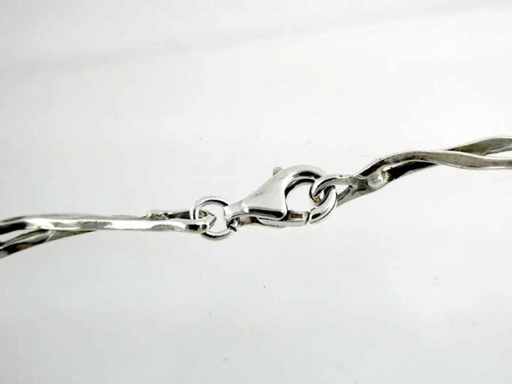 Vintage Handmade OOAK Sterling Silver Pea Pod Pea… - image 10