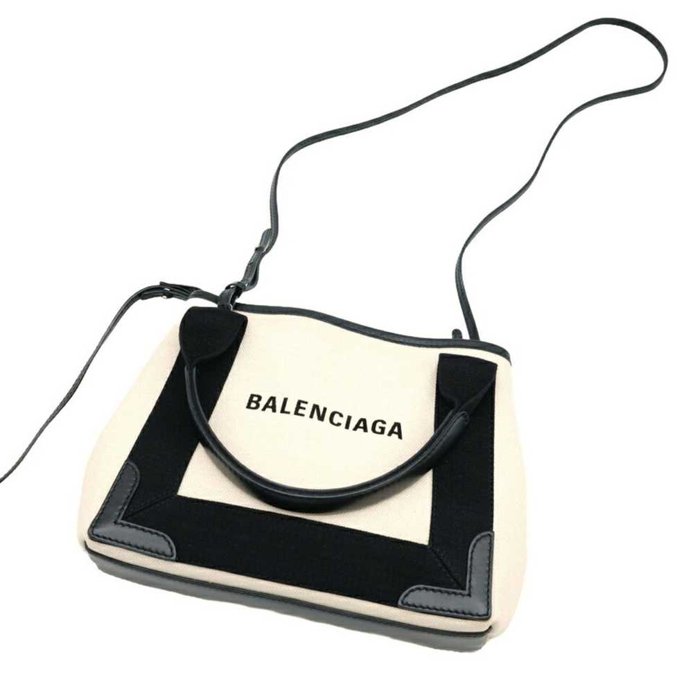 Balenciaga BALENCIAGA Navy Cabas XS Tote Bag Leat… - image 6