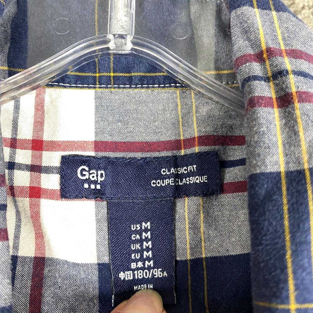 Gap Multicolor Plaid Casual Long Sleeve Button Up… - image 2