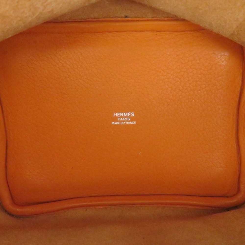 Hermes HERMES Picotin PM Orange Silver hardware T… - image 11