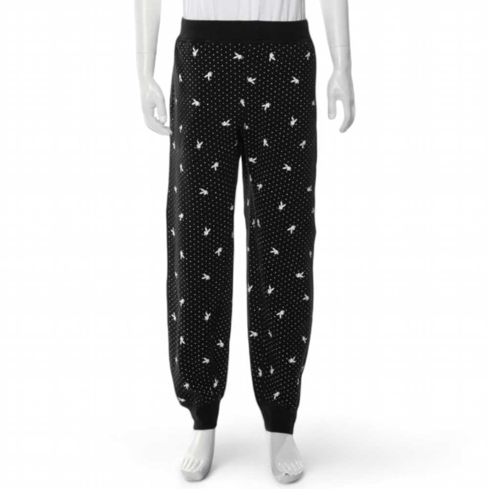 Supreme Playboy Bunny Mens Rare Black Jogger Swea… - image 1