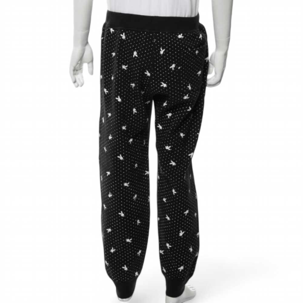 Supreme Playboy Bunny Mens Rare Black Jogger Swea… - image 3