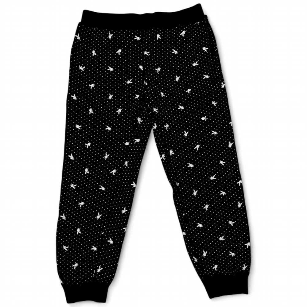 Supreme Playboy Bunny Mens Rare Black Jogger Swea… - image 4