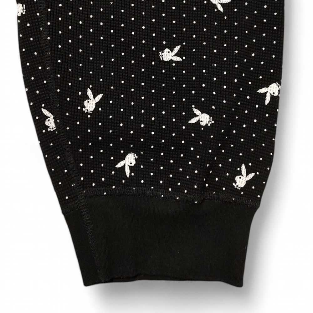 Supreme Playboy Bunny Mens Rare Black Jogger Swea… - image 5