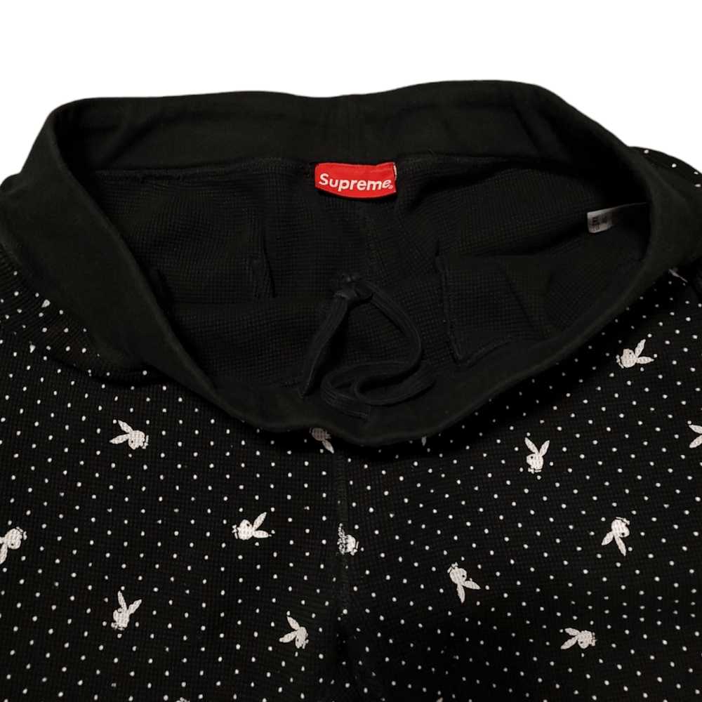 Supreme Playboy Bunny Mens Rare Black Jogger Swea… - image 8