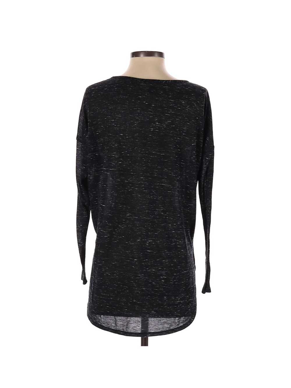 Aqua Women Black Long Sleeve T-Shirt S - image 2