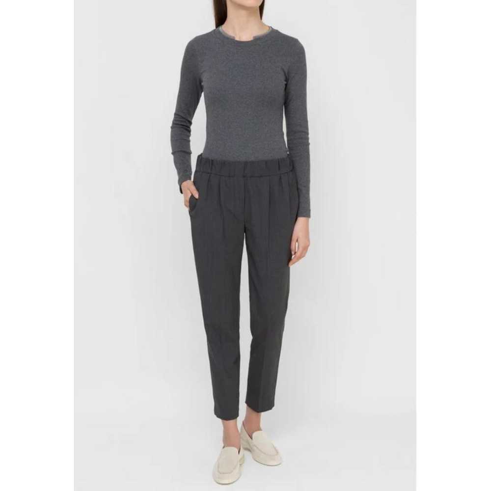 Brunello Cucinelli Wool carot pants - image 4