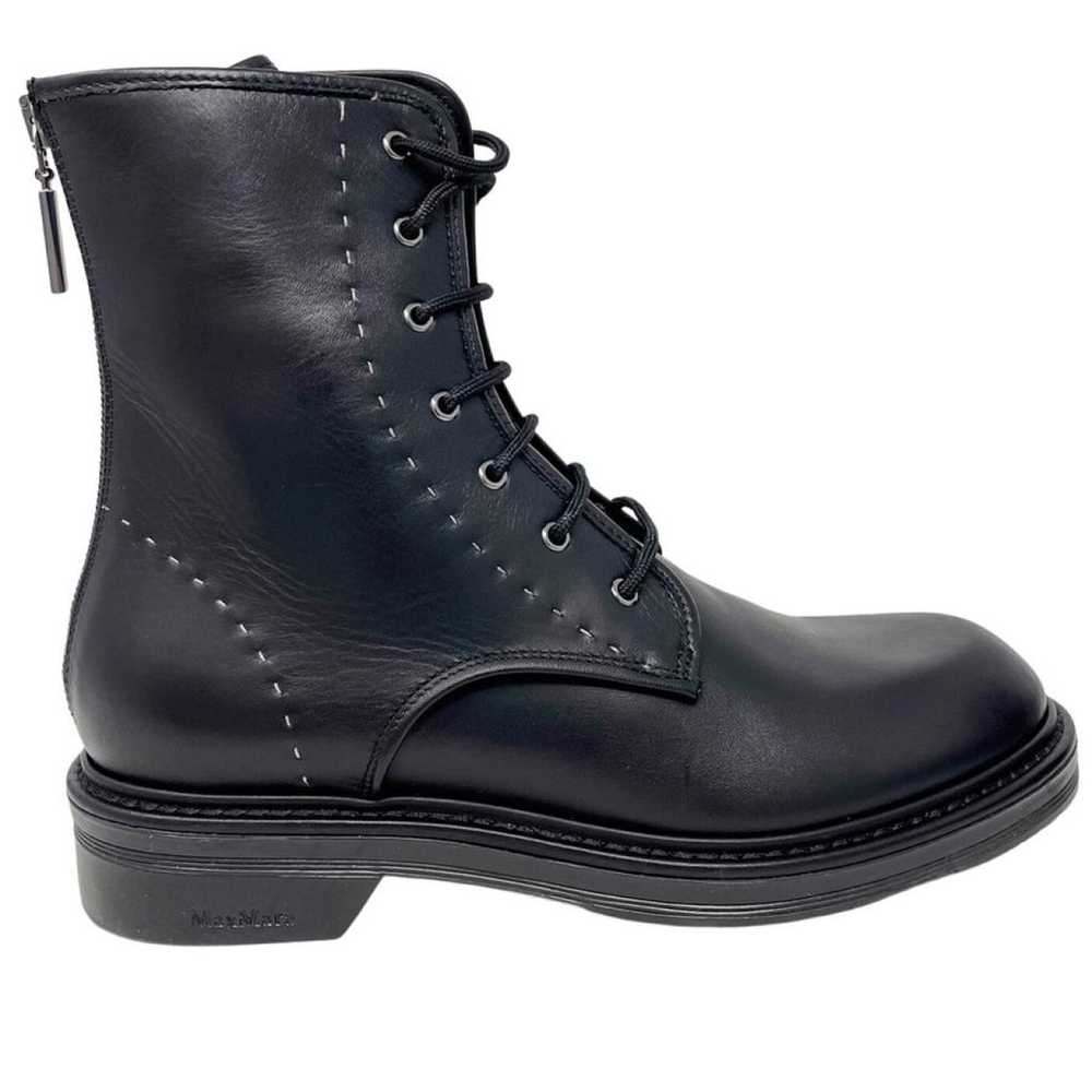 Max Mara Leather biker boots - image 12