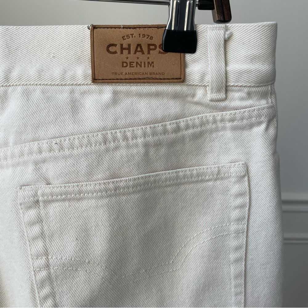 Chaps Chaps Ivory Cream Straight Leg Ankle Jeans … - image 7