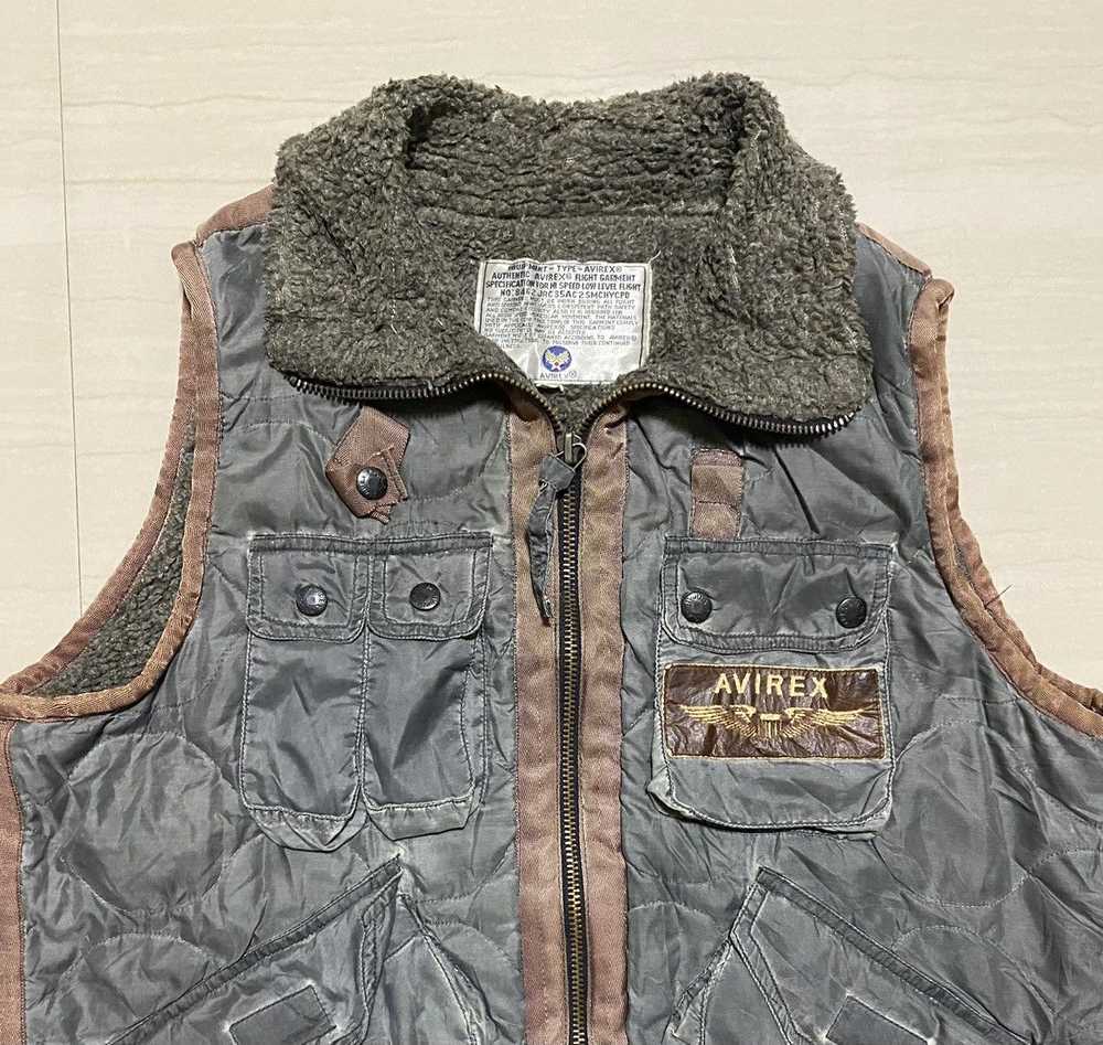 Avirex Vintage 90’s Avirex Quilted Vest - image 3