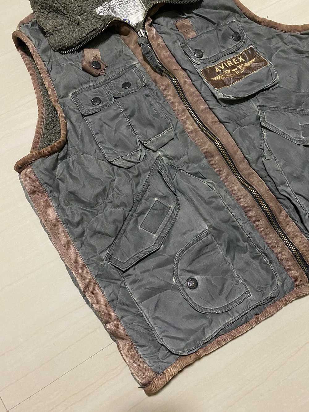 Avirex Vintage 90’s Avirex Quilted Vest - image 8